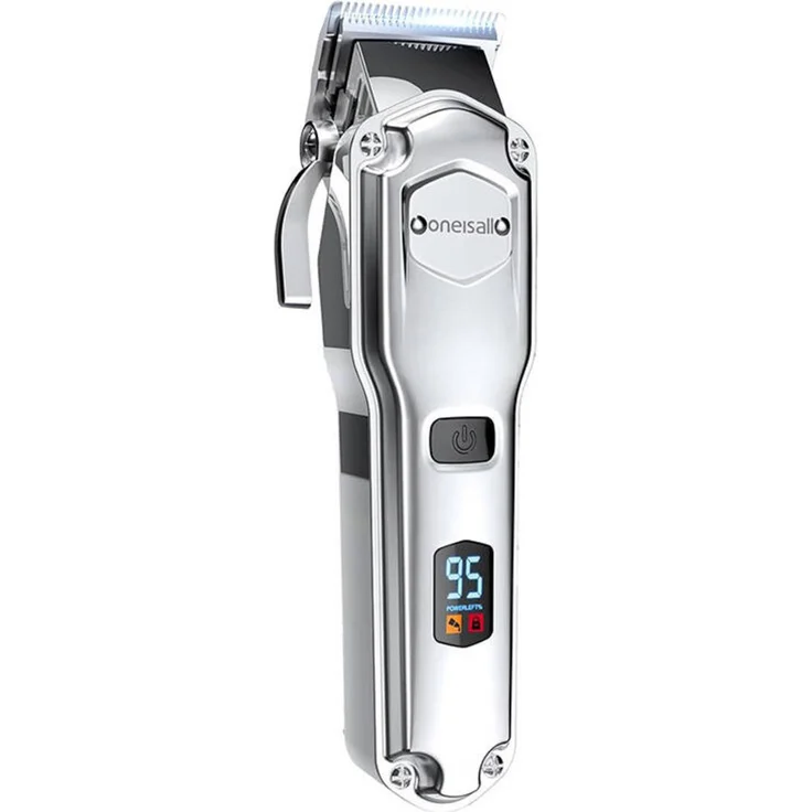 Oneisall RFC-676 Tierhaarschneidemaschine Trimmer, professionelle Fellpflege mit Edelstahl- und Keramikklingen, kabellos, leise, ergonomisches Design