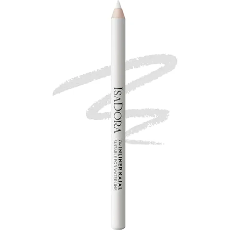 IsaDora Inliner Kajal, Kajal Eye Liner, Farbton 50 Satin White, 1,1 g, vegan, intensiv und langanhaltend