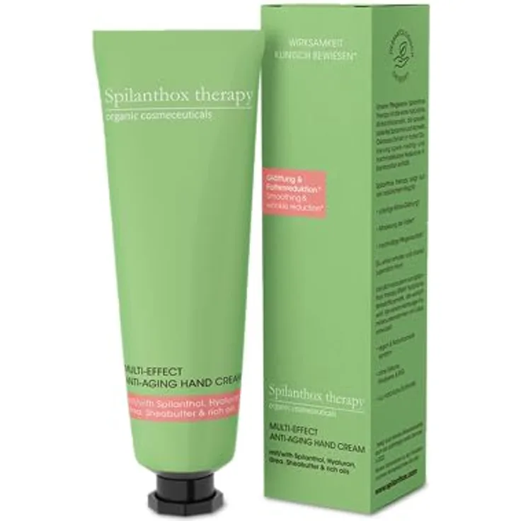 Spilanthox therapy Multi Effect Anti-Aging Hand Cream 50ml –Reichhaltige & intensive Anti-Aging Handcreme dank doppelter Parakresse Power - mit Spilanthol, Vegan, Made in Germany, tierversuchsfrei
