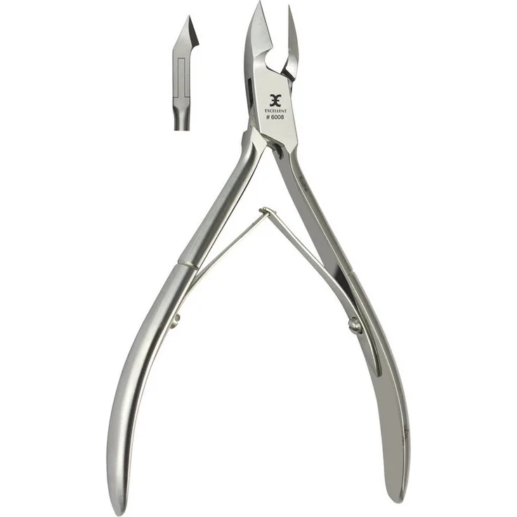 Excellent Solingen Nagelhautzange, 10 cm mit 6 mm Schneidlänge für präzises Entfernen von Nagelhaut, ergonomischer Griff