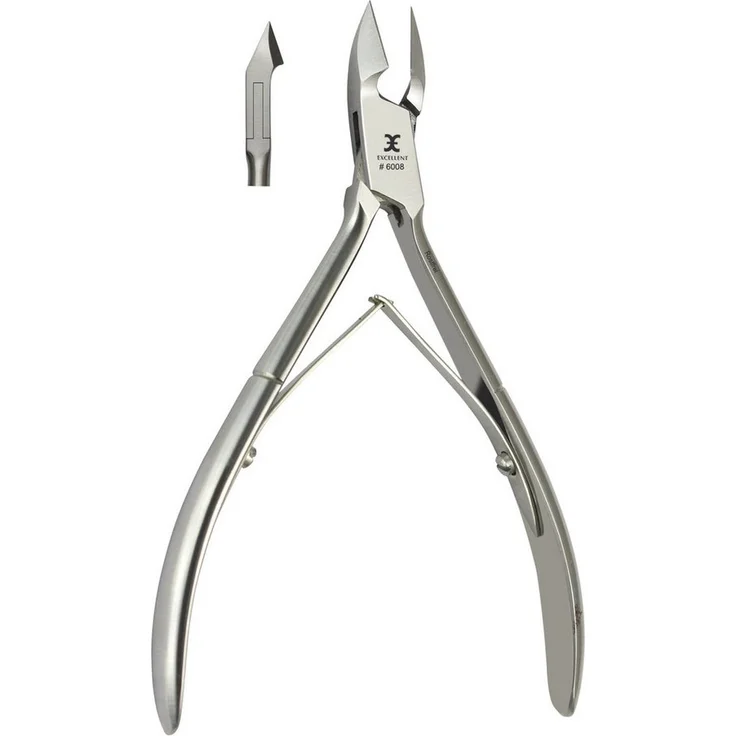 Excellent Solingen Nagelhautzange, 10 cm mit 6 mm Schneidlänge für präzises Entfernen von Nagelhaut, ergonomischer Griff