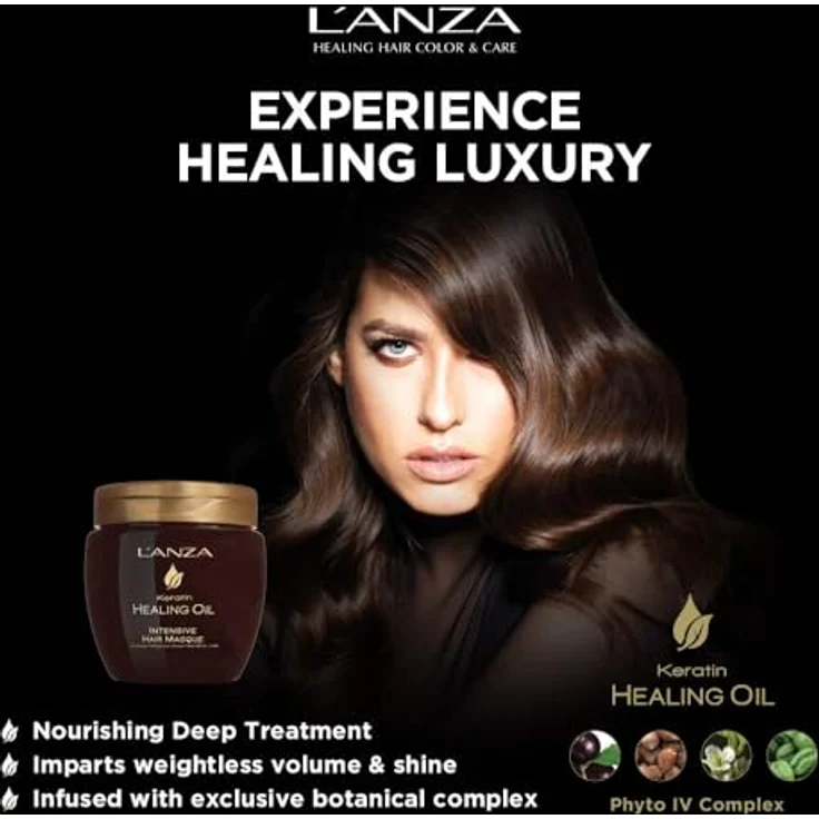 L'anza Healing Keratin Oil Intensiv Hair Masque 210ml [7.1 floz] – Bild 4