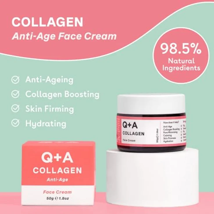 Q+A Collagen Straffende Gesichtscreme mit Kollagen 50 g für Frauen – Bild 4