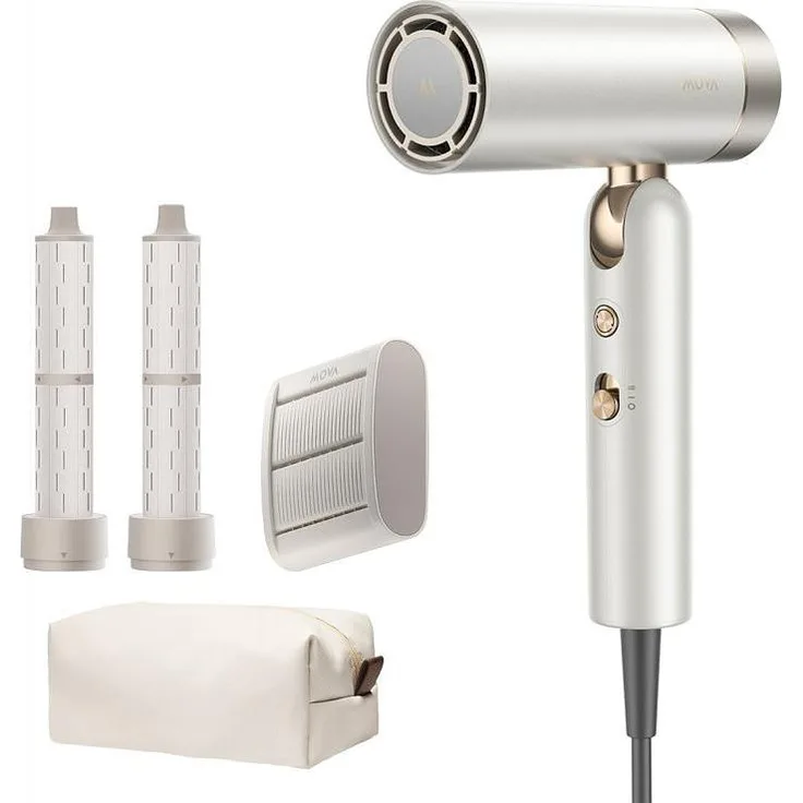 Mova Flip 10, Haartrockner mit 1400 W, Ionenfunktion, Cool Shot und Reiseetui