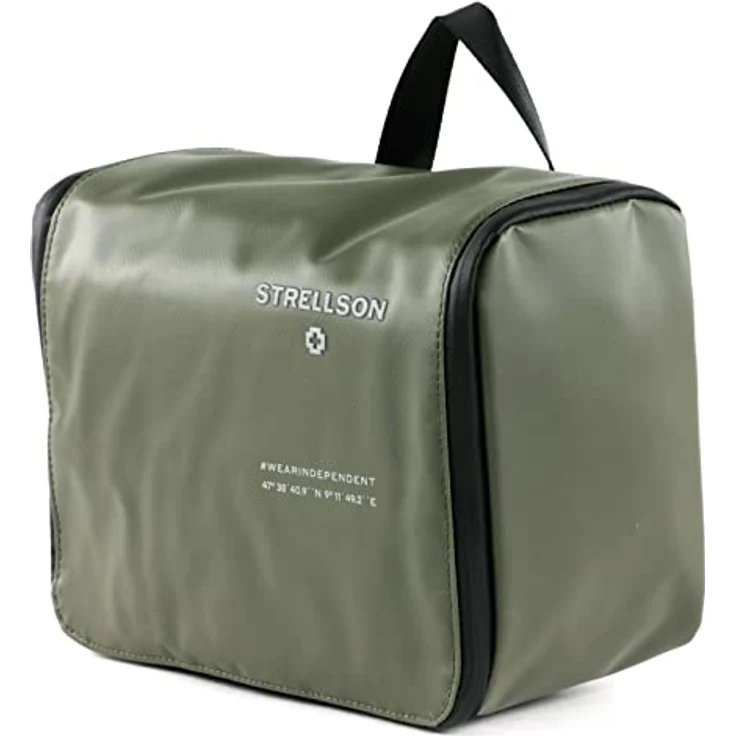 Strellson Stockwell 2.0 - Kulturbeutel L 28 cm Khaki – Bild 2