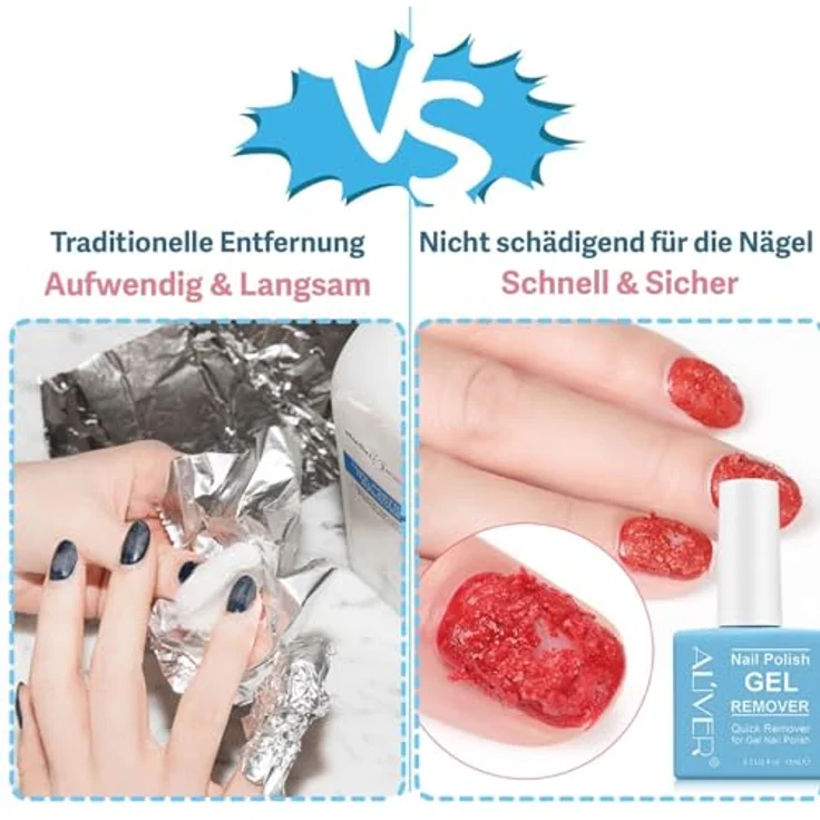 P-Beauty Nagellackentferner Acetonfrei, professioneller Gel-Remover für Nägel, schnelle Entfernung in 3 Min, 60% BIO-Cellulose, 1x 15ml – Bild 4