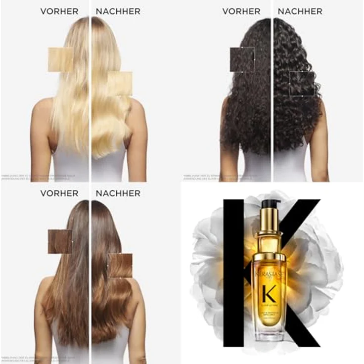 KÉRASTASE Huile Originale Elixir Ultime Haaröl für trockenes Haar, Pflegend und nährend, 75 ml, Glanz, Hitzeschutz, Anti-Frizz, Nachfüllbar – Bild 5
