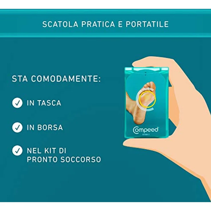 Compeed Hornhautpflaster Medium, Hydrokolloid-Pflaster gegen starke Hornhaut an den Füßen, 6er Pack – Bild 5
