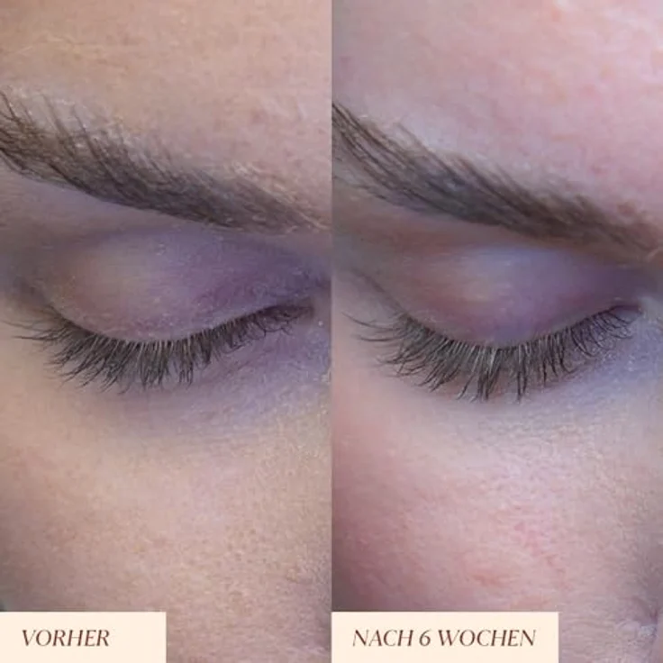 JUNGLÜCK Peptide Wimpernserum, Hormonfreies Wachstumsserum für lange, dichte Wimpern & Augenbrauen mit 5-fach Peptid-Komplex, Vegan – Bild 4