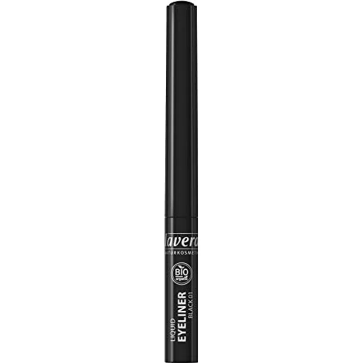 lavera Liquid Eyeliner - Black 01 - Für einen ausdrucksstarken Blick - Perfekter Lidstrich - Vegan - Naturkosmetik - Natural Make-up - Bio Pflanzenwirkstoffe - 100% natürlich 3er Pack (3x 2.8 ml) – Bild 2