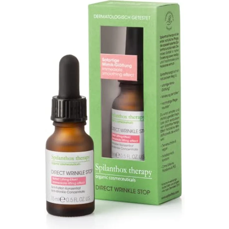 Spilanthox therapy Direct Wrinkle Stop 15 ml - Intensives Anti-Aging-Konzentrat zur Mimikglättung und Faltenreduktion – Bild 1