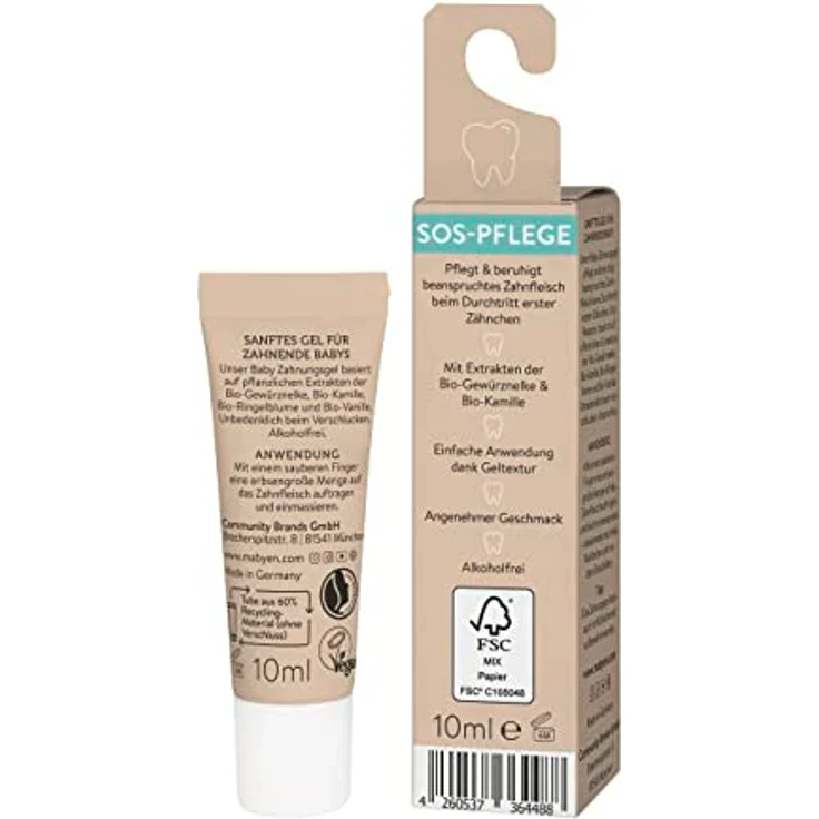 MABYEN Baby Zahnungsgel, 10ml mit Bio-Gewürznelke, Bio-Kamille und Bio-Ringelblume zur natürlichen Zahnungshilfe – Bild 8