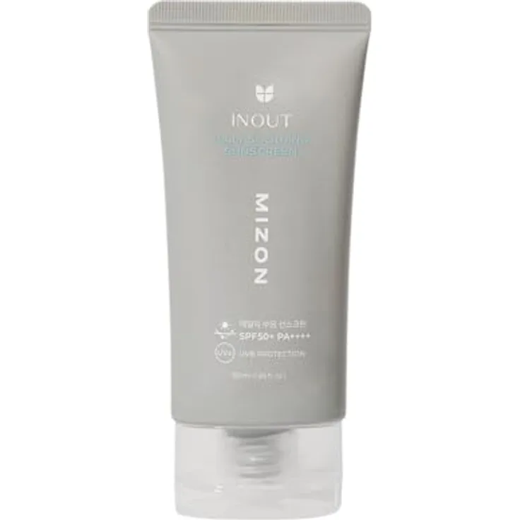 Mizon Inout Daily Soothing Sunscreen, Sonnencreme Gesicht mit SPF50+ PA++++, 50 ml, für empfindliche Haut mit Centella Asiatica und Hyaluronsäure