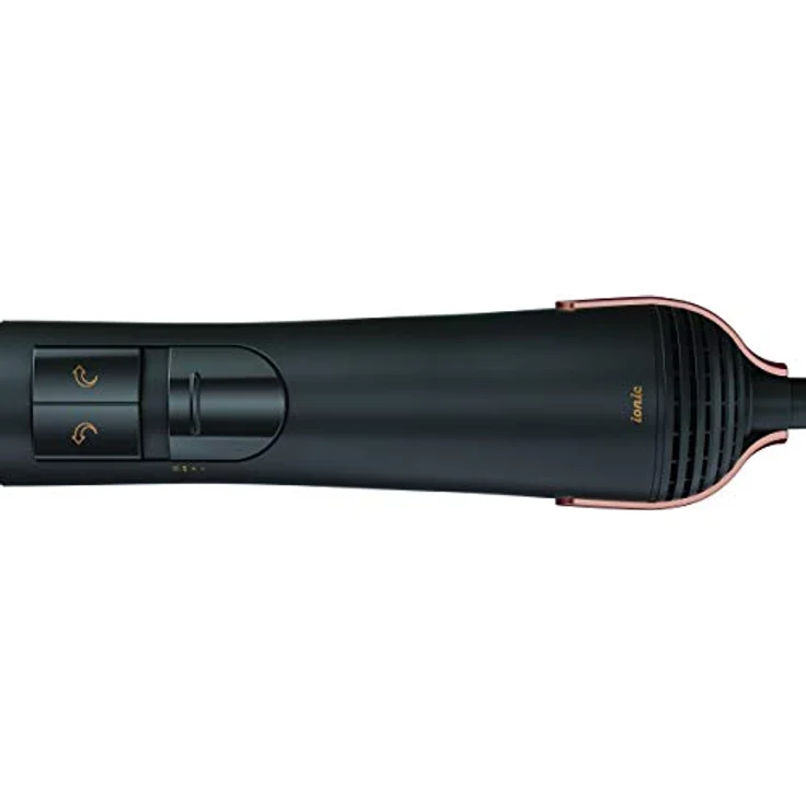 GRUNDIG NaturaShine HS 7080 Volumen- und Lockenstyler, Thermobürste mit 2 Temperatur- und Luftstromstufen, Ionic-Funktion, 1000 Watt, Links- und Rechtsrotation, 4 Stylingaufsätze, Schwarz/ Roségold – Bild 4