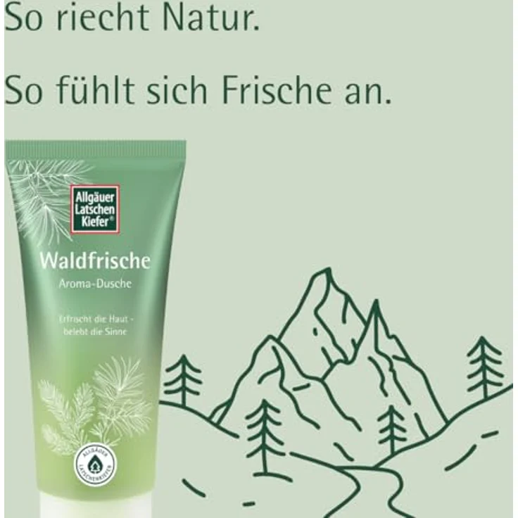 Allgäuer Latschenkiefer Waldfrische Aroma-Dusche, Duschgel mit frisch-herbem Duft, 200 ml – Bild 6
