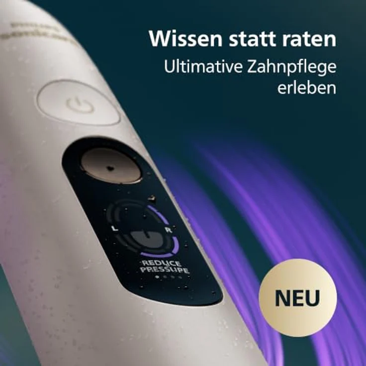 Philips Sonicare 8000 HX8311/11, elektrische Schallzahnbürste mit USB-Ladefunktion, Drucksensor und Reiseetui für effektive Plaque-Entfernung – Bild 3