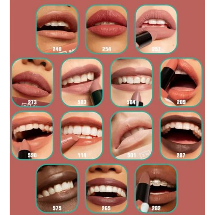 3INA The Lipstick Lippenstift mit hoher Deckkraft, 4,5 g, Nr. 503 - Nude, soft-touch Magnetverpackung – Bild 4