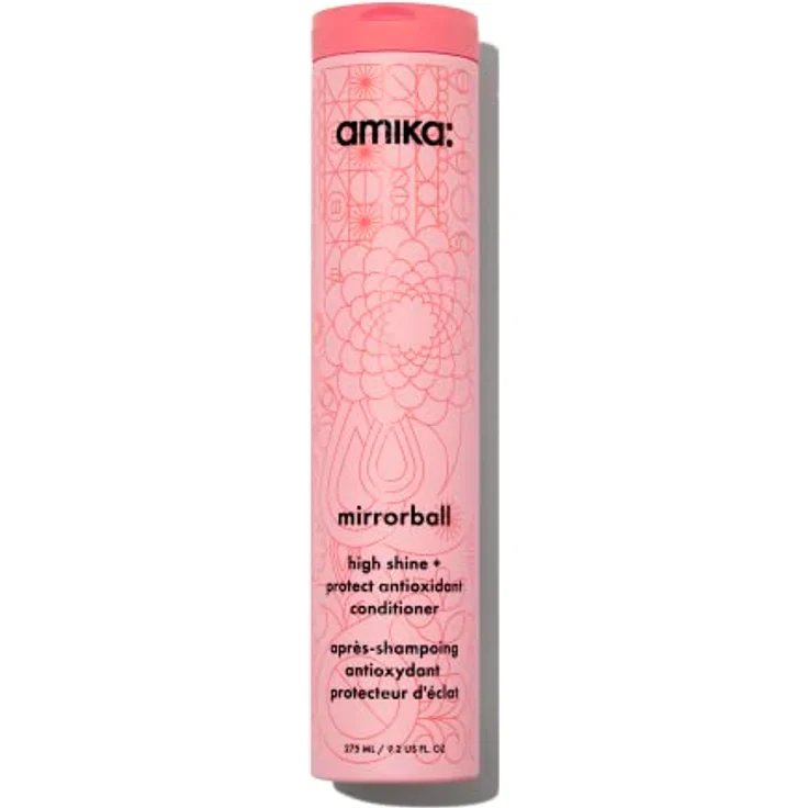Amika Mirrorball Shine + Protect Conditioner 275 ml, Haarspülung für glänzendes Haar mit Vitaminen & Antioxidantien, vegan, sulfat- & parabenfrei – Bild 1