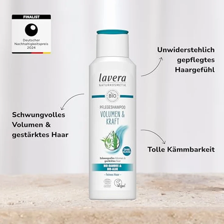 lavera Pflegeshampoo lavera Pflegeshampoo Volumen & Kraft Haarshampoo 250.0 ml – Bild 3