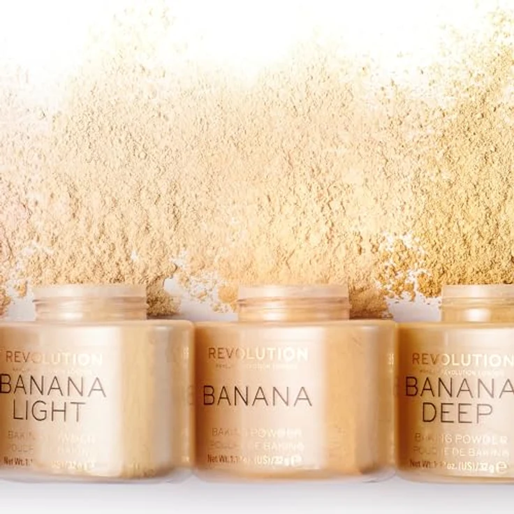 Makeup Revolution London Baking Powder Loser Puder 32 g Farbton Banana Deep – Bild 3