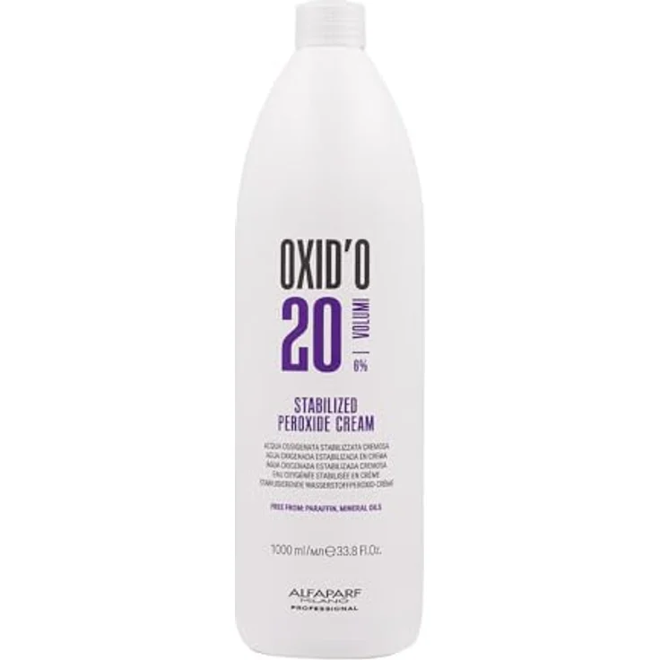 Alfaparf Milano Oxid'o 20 Vol 6% Stabilized Peroxide Cream, Haartönung Unisex, 1000 ml, für Aufhellungen um 1-2 Stufen, parabenfrei – Bild 2