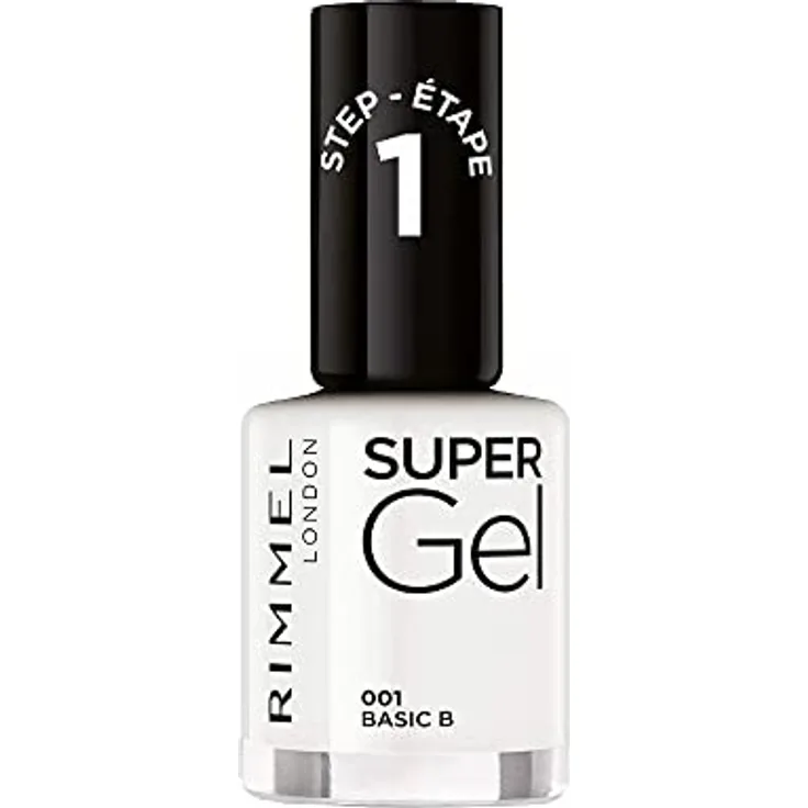 Rimmel Nagellack, Super Gel, Farbe und Glanz, langanhaltend, 001 Basic B, 12 ml