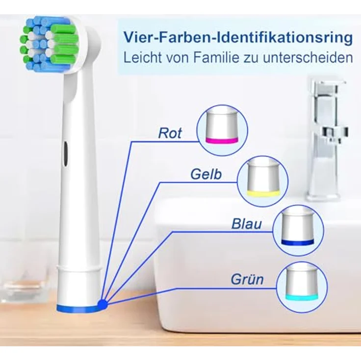 Betterchoi 20 Stück Aufsteckbürsten, Präzisionsbürstenköpfe kompatibel mit Oral B, weiß, hervorragende Plaque-Entfernung und volle Kompatibilität mit Oral-B Zahnbürsten. – Bild 5
