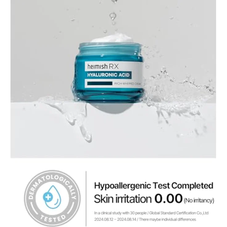 Heimish RX Hyaluronic Acid Rich Whipped Cream, feuchtigkeitsspendende Gesichtscreme mit luftiger Textur, 50 ml – Bild 8
