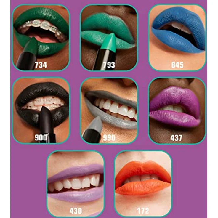 3INA The Lipstick Lippenstift, hochdeckend, 4,5 g, Farbe Nr. 793 - Turquoise, mit Vitamin E und Sheabutter, matt oder glänzend – Bild 4