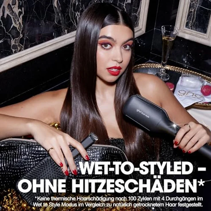 ghd duet style Geschenkset, 2-in-1 Hot Air Styler mit Air-Fusion™ Technologie und Paddle Brush, schwarz – Bild 4