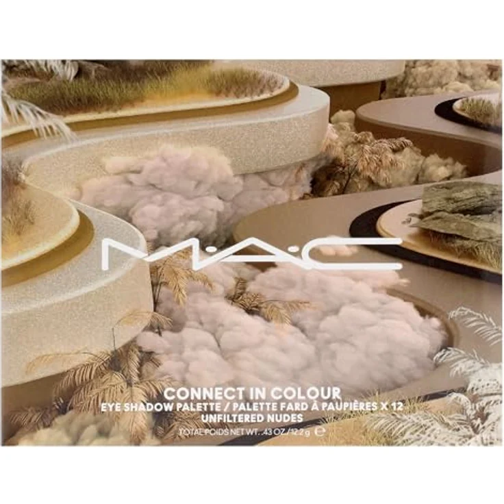 MAC Cosmetics Connect In Colour Eye Shadow Palette Unfiltered Nudes, 12 Farben Lidschattenpalette, 12,2 g für vielseitige Make-up-Looks – Bild 5