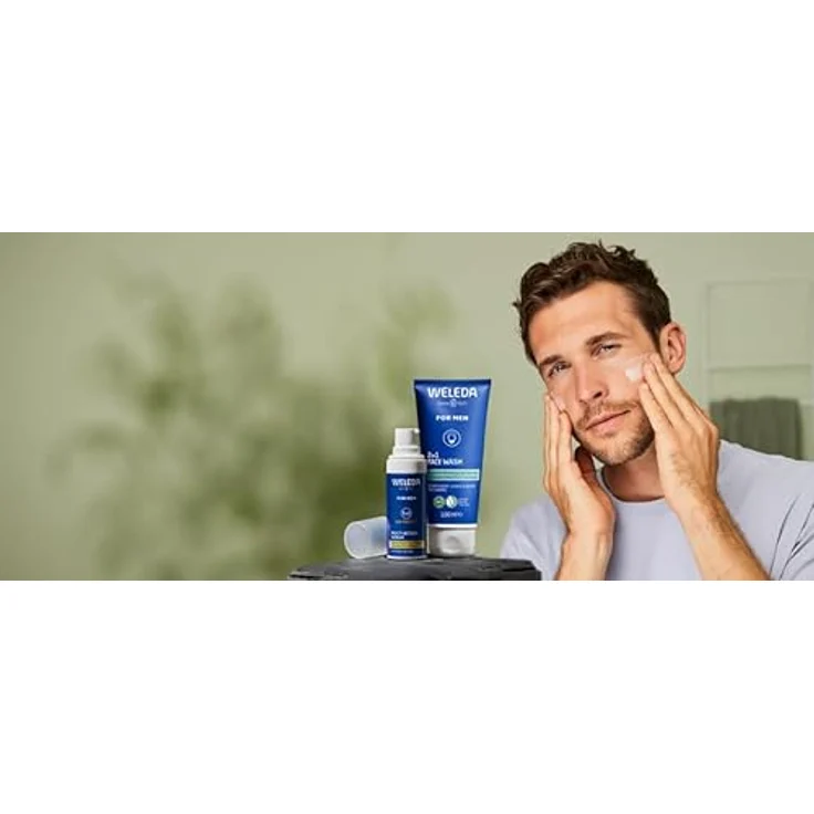 WELEDA Bio FOR MEN 2in1 Face Wash – Männer Gesichtsreinigung/Bartpflege Waschgel mit Weidenrinde & Süßholzwurzel, vegan, 100ml – Bild 5