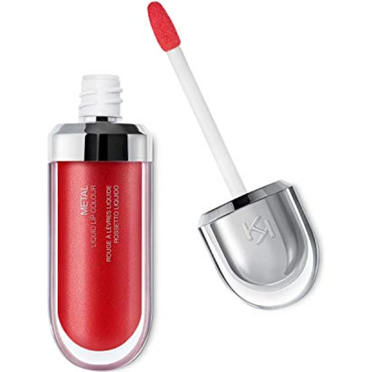 KIKO Milano Metal Flüssig-Lippenstift 05 Classic Red, Metallic Effekt, 6.5 ml, hochpigmentiert – Bild 1