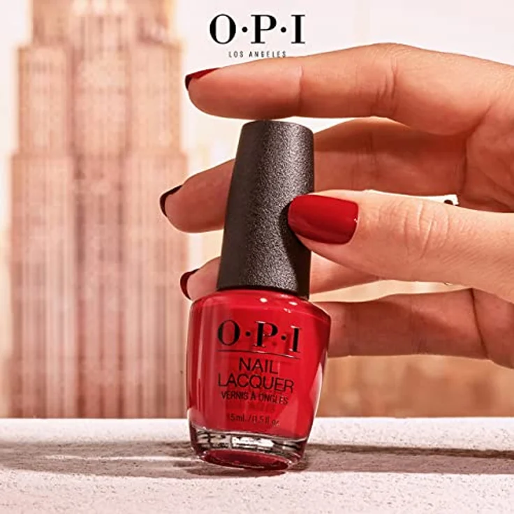OPI Nail Lacquer – Nagellack mit bis zu 7 Tagen Halt – Ergiebig, langlebig & splitterfest Big Apple Red 15 ml – Bild 3