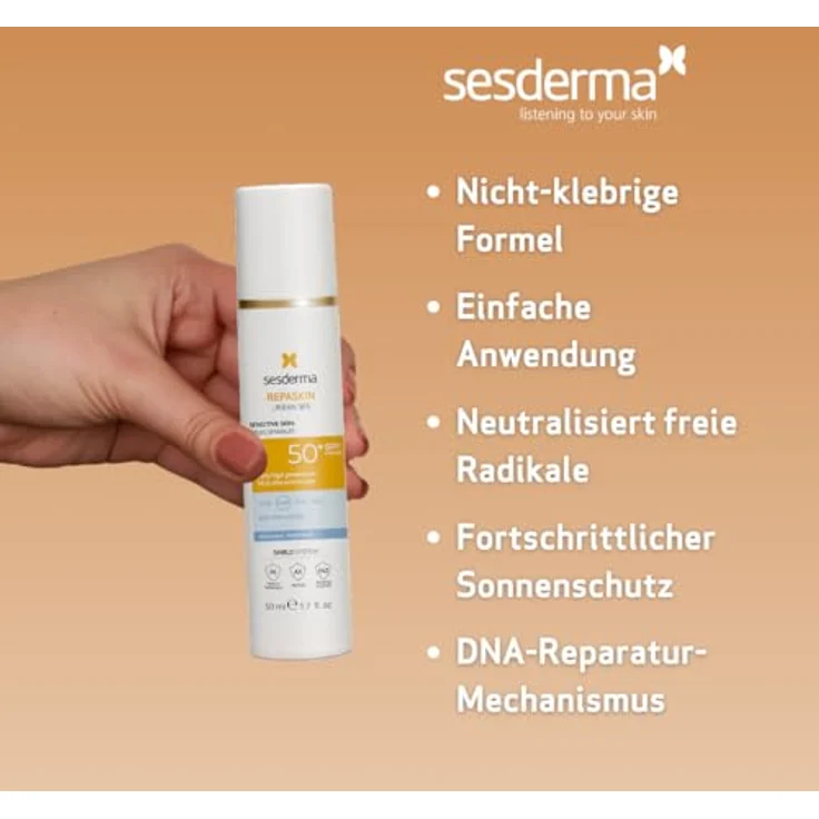 Sesderma Repaskin Urban 365, Sonnencreme für empfindliche Haut, SPF 50+, 50 ml – Bild 4
