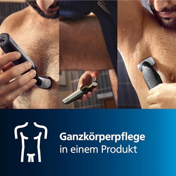 Philips Bodygroom Series 3000, wasserfester Trimmer für Intimbereich und Körper, 60 Min. Laufzeit, Modell BG3027/03 – Bild 3