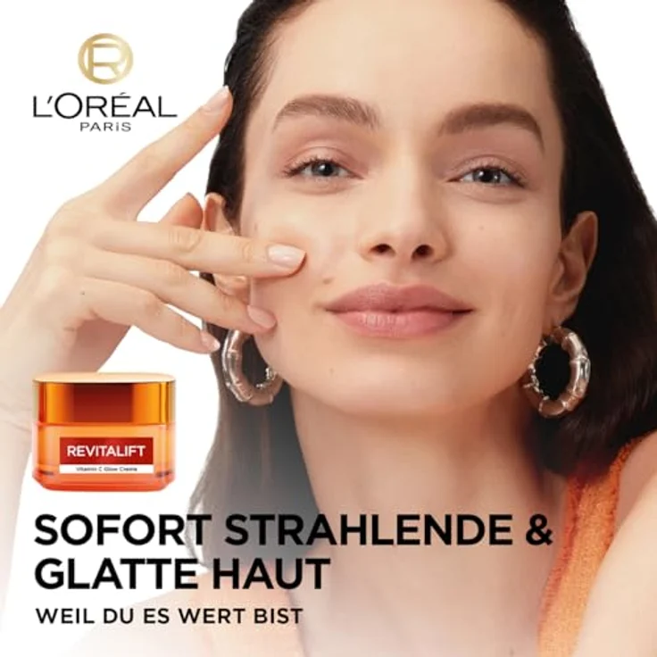 L'Oréal Paris Revitalift Vitamin C Brightening Cream, Gesichtscreme für strahlende Haut mit Vitamin C & Salicylsäure, 50 ml – Bild 2