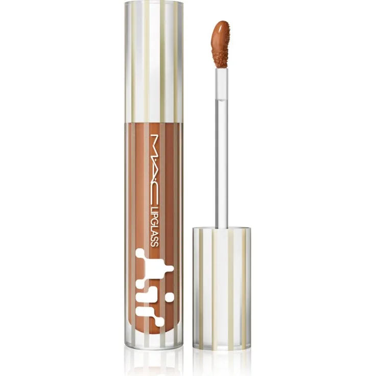 MAC Cosmetics Lipglass Air, Hydratisierendes Lipgloss mit Hochglanz-Effekt, Farbton Instinct, 5 ml