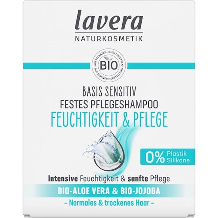 Lavera Festes Pflegeshampoo Quinoa-Aloe, milde Haarpflege für normales und trockenes Haar, 50 g
