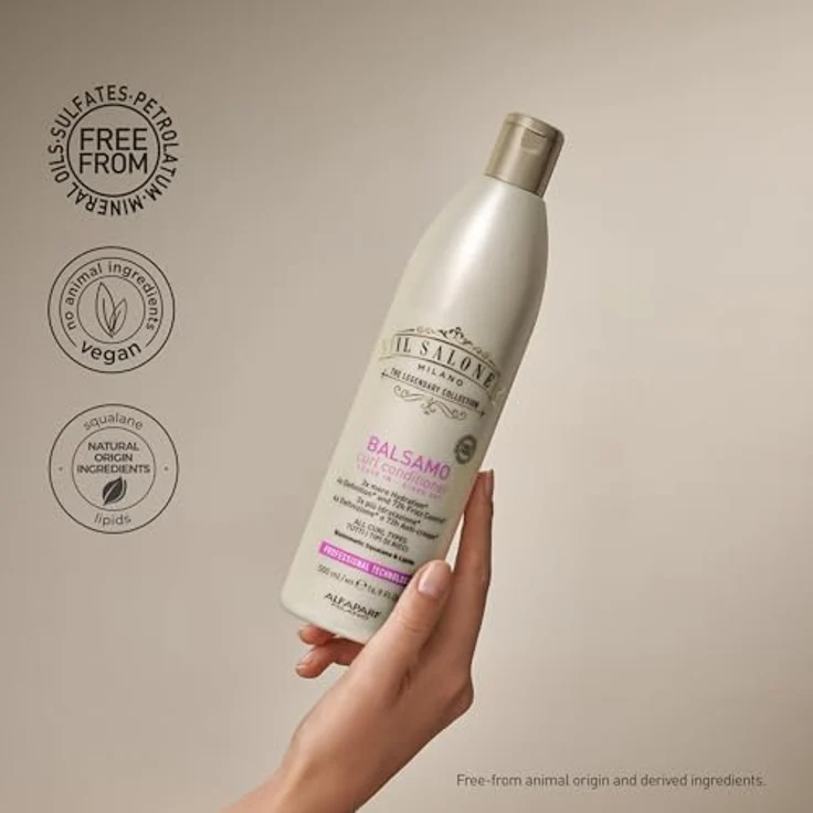 Alfaparf Milano Il Salone Curls Conditioner 500ml, Haarspülung für lockige Haare, sulfatfrei, nährt und pflegt, glättet die Haaroberfläche – Bild 4