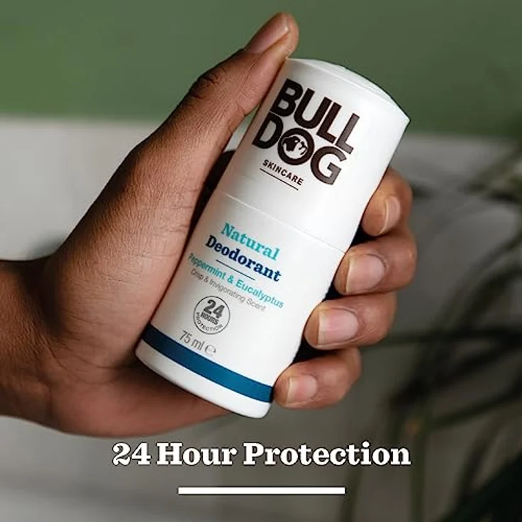 BULLDOG Skincare Peppermint and Eucalyptus Roll On Natural Deodorant 75ml, 24-Stunden-Geruchsschutz, Vegan, Pfefferminz & Eukalyptus – Bild 4