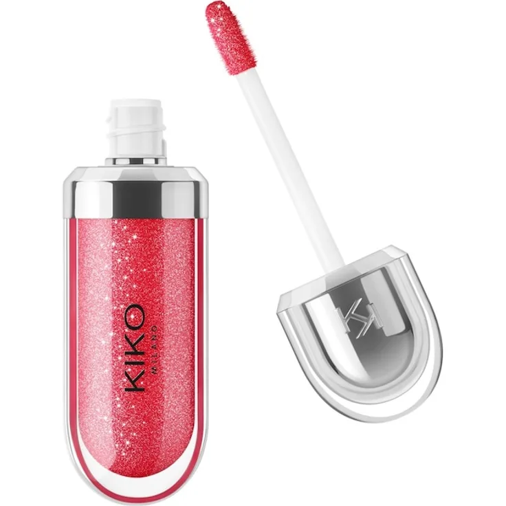 KIKO Milano 3D Hydra Lipgloss, 6,5 ml, pflegender Lipgloss mit 3D-Effekt in Pearly Amaryllis Red