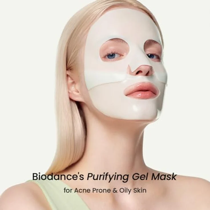 BIODANCE Refreshing Sea Kelp Real Deep Mask, Hydrogel Gesichtsmaske mit 10% Kelp Ferment, beruhigend, Öl- und Sebumkontrolle, Blemish Care, Korean Skincare, 34 g x 4ea – Bild 3