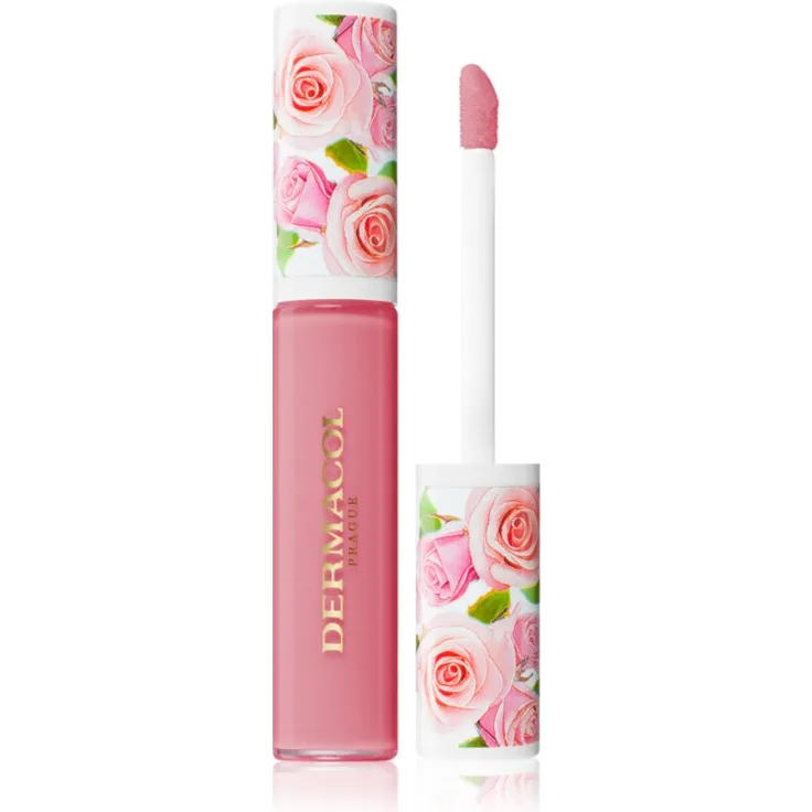 Dermacol Imperial Rose Lippenöl, feuchtigkeitsspendendes Lipgloss mit Rosenduft, Farbton 02, 7,5 ml
