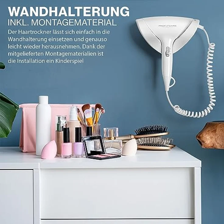 ProfiCare Profi-Care PC-HT 3044 Weiß zum schnellen Trocknen der Haare, mehr Volumen oder Schwung – Bild 4