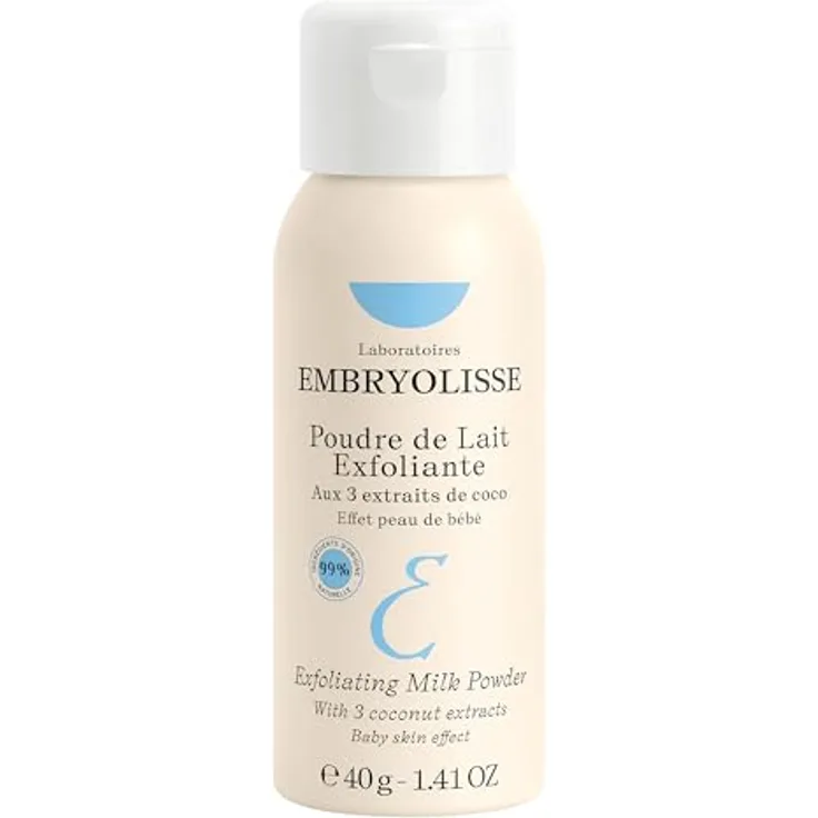 Embryolisse POUDRE DE LAIT EXFOLIANTE, Peelingpuder zur Gesichtsreinigung, 40 g, sanfte Entfernung abgestorbener Hautzellen
