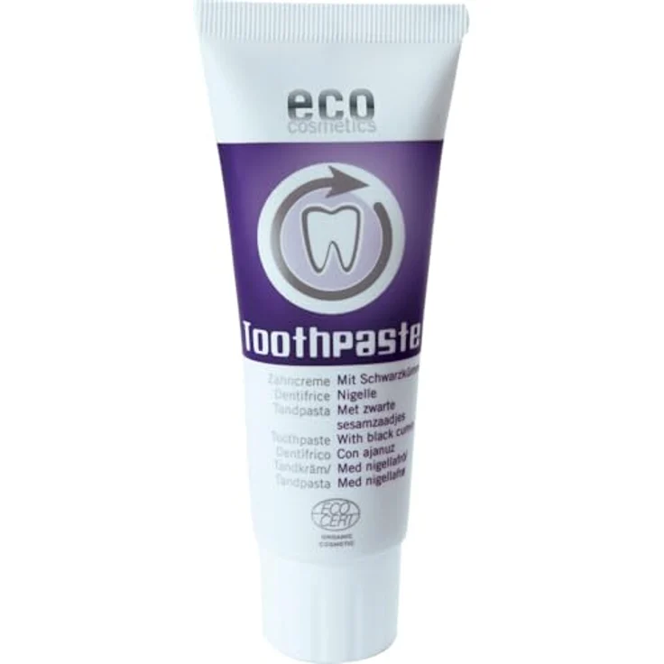 Eco Cosmetics Schwarzkümmel 75 ml, antibakterielle Zahnpflege – Bild 2