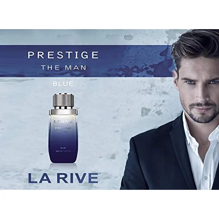 La Rive Eau de Parfum Prestige The Man "Blue", 3er Pack mit 3x75ml, Herrenduft mit Lavendel, Veilchen und Moschus – Bild 2