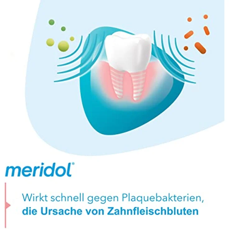Meridol Zahncreme 75 ml, antibakterielle Zahnpflege, saubere & gesunde Zähne – Bild 5