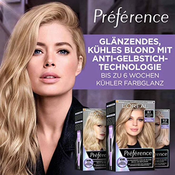 L´Oréal Paris Preference L´Oréal Paris Preference Préférence Cool Blondes Haarfarbe 1.0 pieces Sehr helles beige Aschblond 9.12 – Bild 3